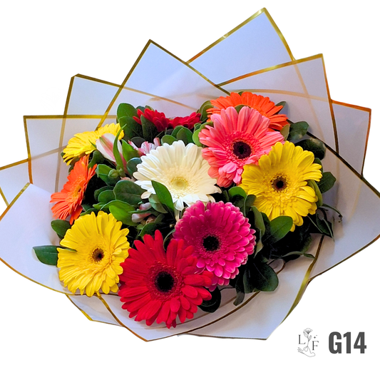 10 Gerberas